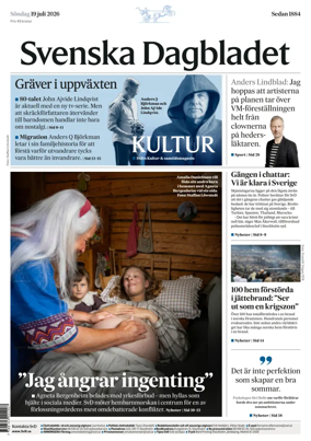 Cover of Svenska Dagbladet