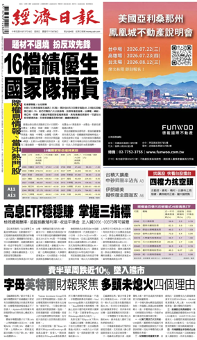 Cover of Economic Daily News (Taiwan)