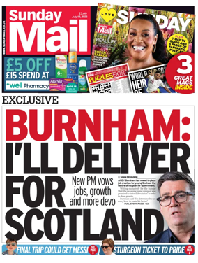 Cover of Sunday Mail (UK)