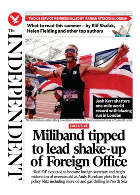 Cover of The Independent