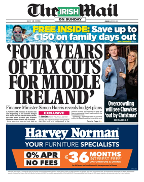 Cover of The Irish Mail on Sunday