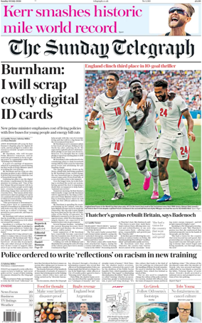 Cover of The Sunday Telegraph