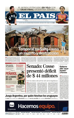 Cover of El Pais (Uruguay)
