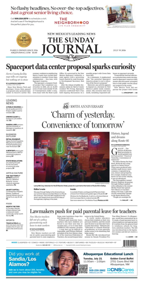 Cover of Albuquerque Journal