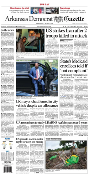 Cover of Arkansas Democrat-Gazette