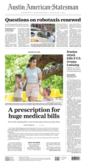 Cover of Austin American-Statesman