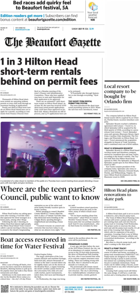 Cover of Beaufort Gazette (Sunday)