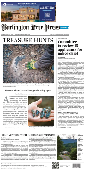 Cover of Burlington Free Press