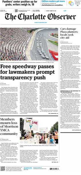 Cover of The Charlotte Observer (Sunday)