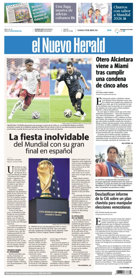 Cover of El Nuevo Herald (Sunday)