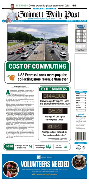 Cover of Gwinnett Daily Post