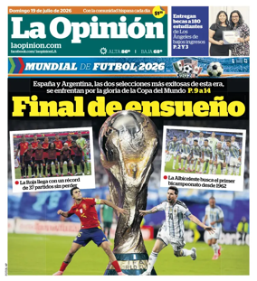 Cover of La Opinion