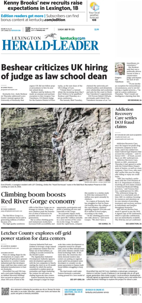 Cover of Lexington Herald-Leader (Sunday)
