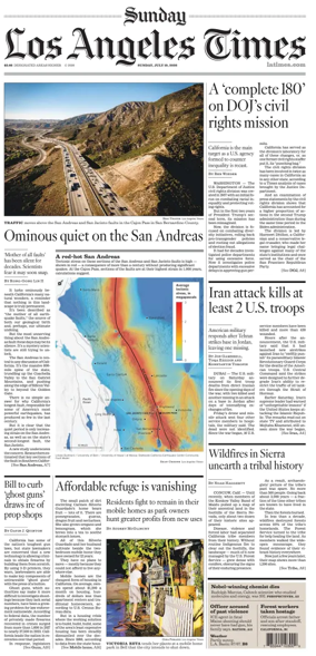 Cover of Los Angeles Times (Sunday)