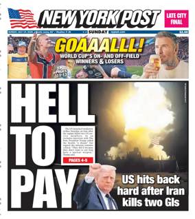 Cover of New York Post