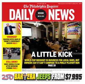 Cover of Philadelphia Daily News