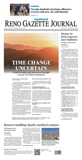 Cover of Reno Gazette Journal