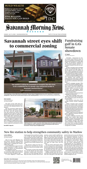 Cover of Savannah Morning News