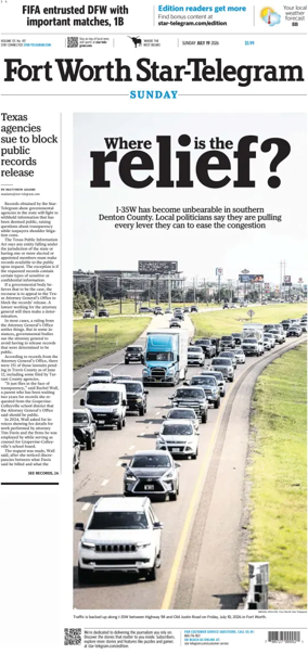 Cover of Star-Telegram (Sunday)