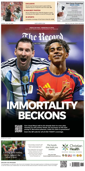 Cover of The Bergen Record