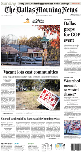 Cover of The Dallas Morning News
