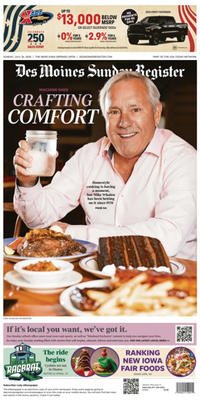 Cover of The Des Moines Register