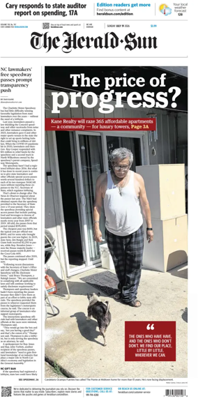 Cover of The Herald Sun (Sunday)