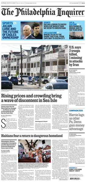 Cover of The Philadelphia Inquirer