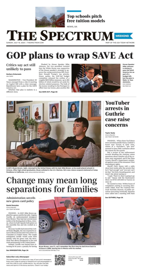 Cover of The Spectrum & Daily News