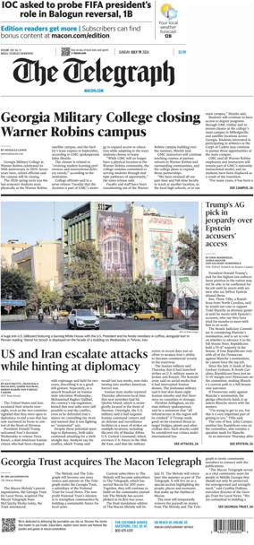 Cover of The Telegraph (Macon) (Sunday)