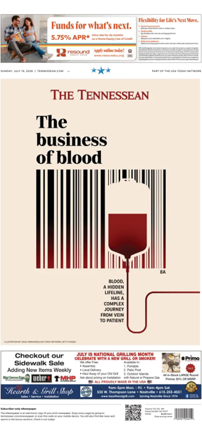 Cover of The Tennessean