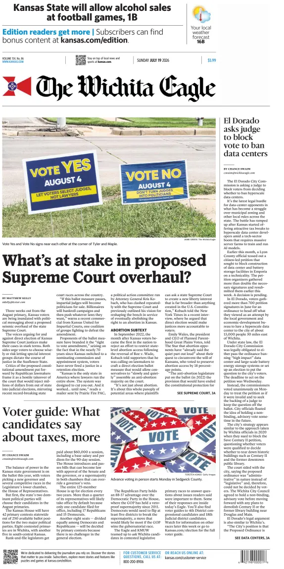 Cover of The Wichita Eagle (Sunday)
