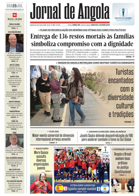 Cover of Jornal de Angola
