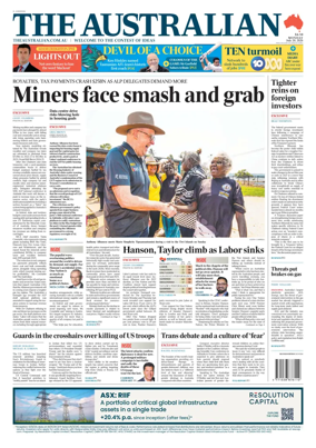 Cover of The Australian