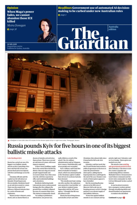 Cover of The Guardian Australia