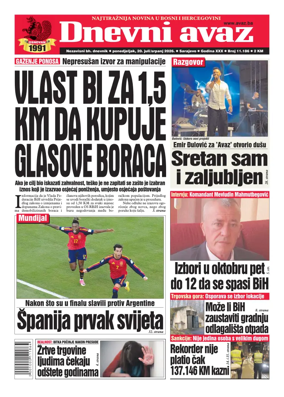 Cover of Dnevni avaz