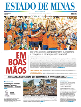 Cover of Estado de Minas (Brazil)