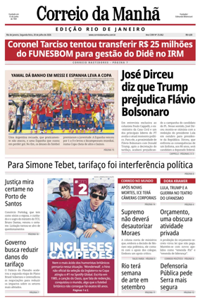 Cover of Jornal Correio da Manha