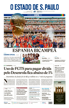 Cover of O Estado de S. Paulo