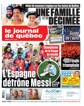 Cover of Le Journal de Quebec