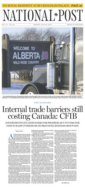 Cover of National Post - (Latest Edition)
