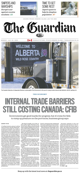 Cover of The Guardian (Charlottetown)