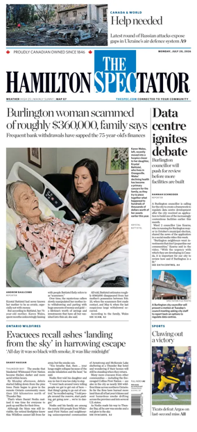 Cover of The Hamilton Spectator