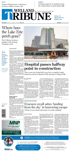 Cover of The Welland Tribune