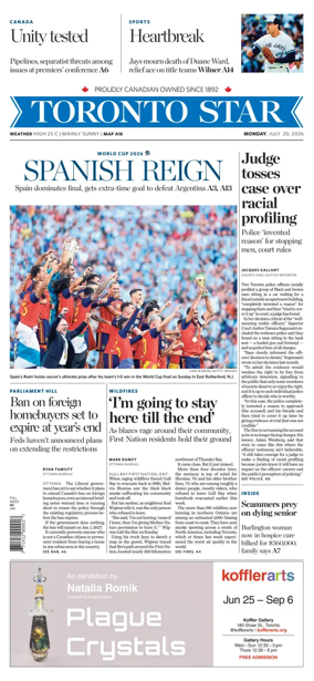 Cover of Toronto Star