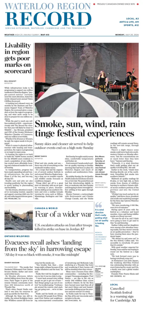 Cover of Waterloo Region Record
