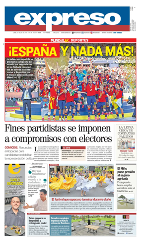 Cover of Diario Expreso