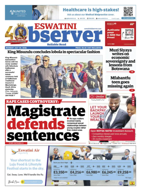 Cover of Eswatini Observer