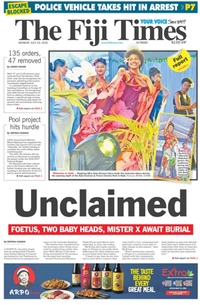 Cover of The Fiji Times