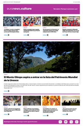 Cover of Euronews Culture and Sport (Spanish) Compiled Edition